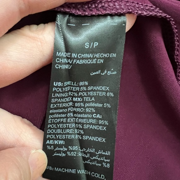 WHBM MOCK-NECK KNIT SOFT SHIFT BELL SLEEVE RICH PLUM SIZE S - Picture 5 of 14